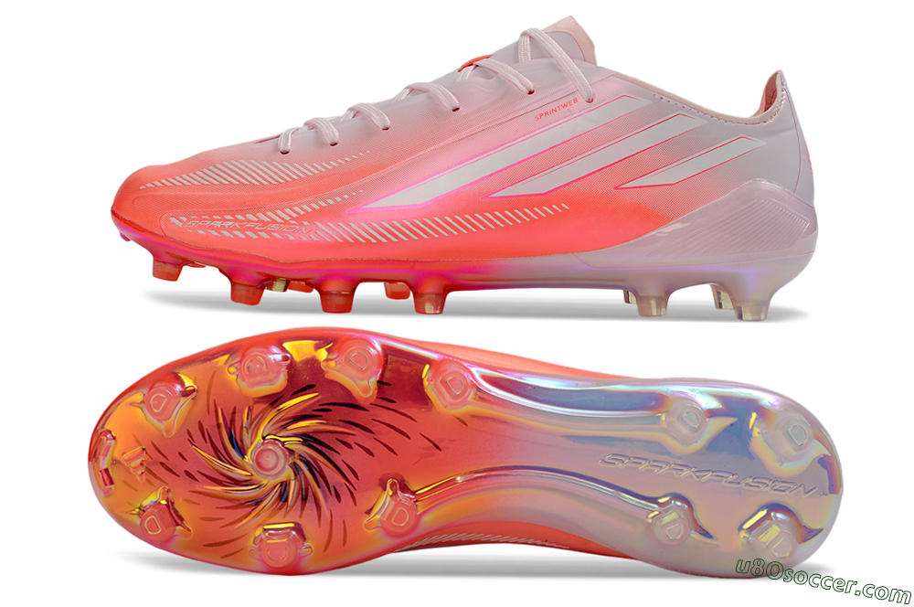 Adidas F50 Hyperfast 2026 World Cup FG Firm Ground Soccer Cleats - Pink/Coral Burst/Light Rose 0