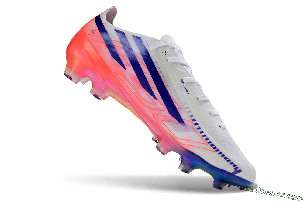 Adidas F50 Hyperfast 2026 World Cup FG Firm Ground Soccer Cleats - White/Electric Pink/Deep Purple 4