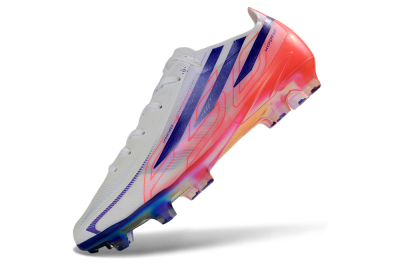 Adidas F50 Hyperfast 2026 World Cup FG Firm Ground Soccer Cleats - White/Electric Pink/Deep Purple