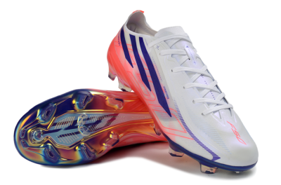 Adidas F50 Hyperfast 2026 World Cup FG Firm Ground Soccer Cleats - White/Electric Pink/Deep Purple