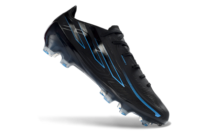 Adidas F50 Hyperfast 2026 World Cup FG Firm Ground Soccer Cleats - Black/Electric Blue/Graphite Grey
