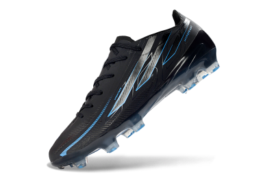 Adidas F50 Hyperfast 2026 World Cup FG Firm Ground Soccer Cleats - Black/Electric Blue/Graphite Grey