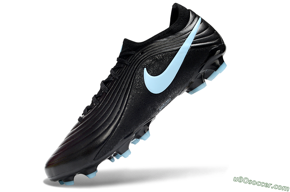 Nike Tiempo Legend 11 Elite FG Firm Ground Soccer Cleats - Black/Sky Blue/Graphite 5