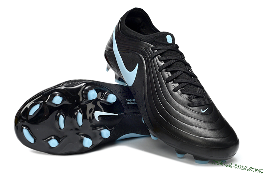Nike Tiempo Legend 11 Elite FG Firm Ground Soccer Cleats - Black/Sky Blue/Graphite 3