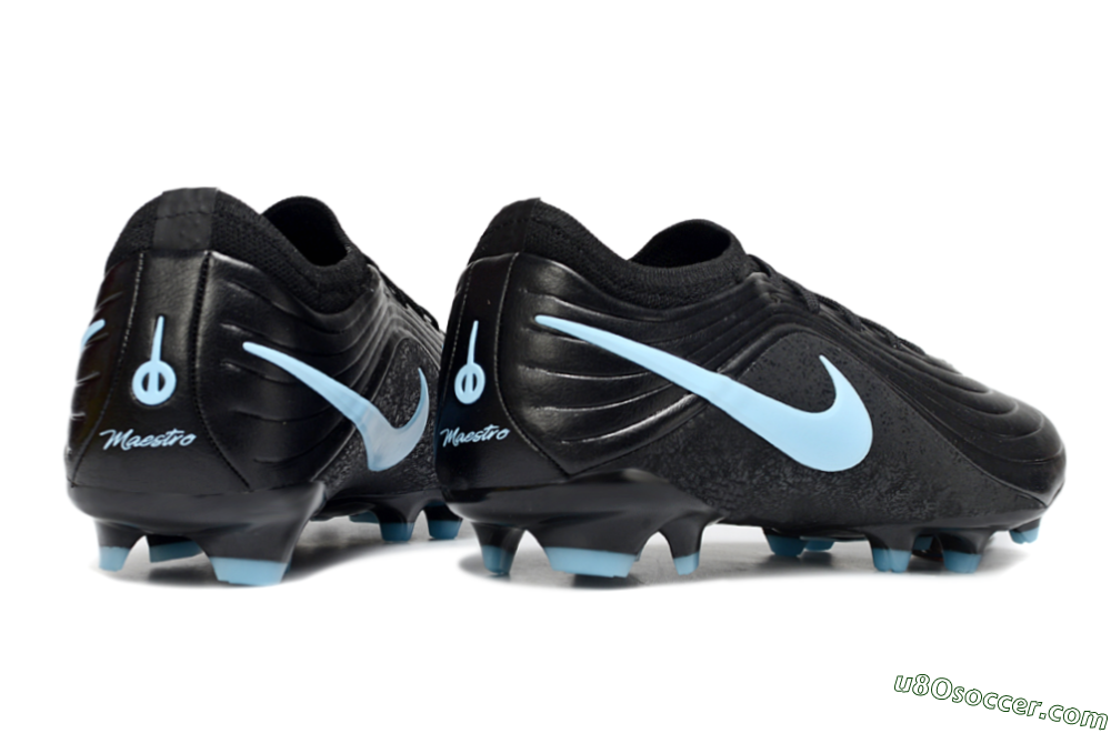 Nike Tiempo Legend 11 Elite FG Firm Ground Soccer Cleats - Black/Sky Blue/Graphite 6