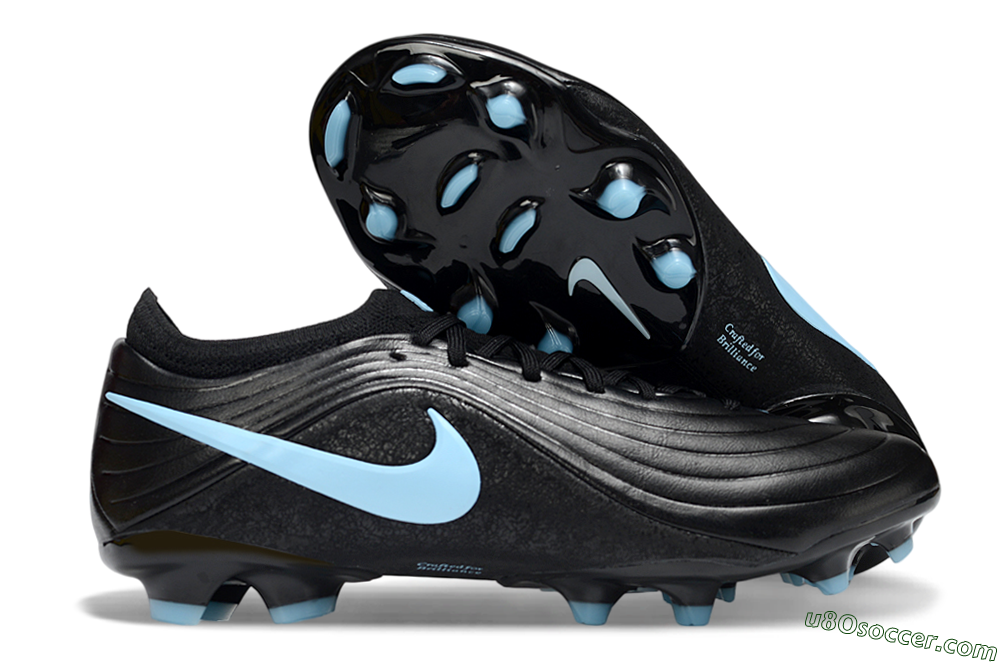 Nike Tiempo Legend 11 Elite FG Firm Ground Soccer Cleats - Black/Sky Blue/Graphite 1