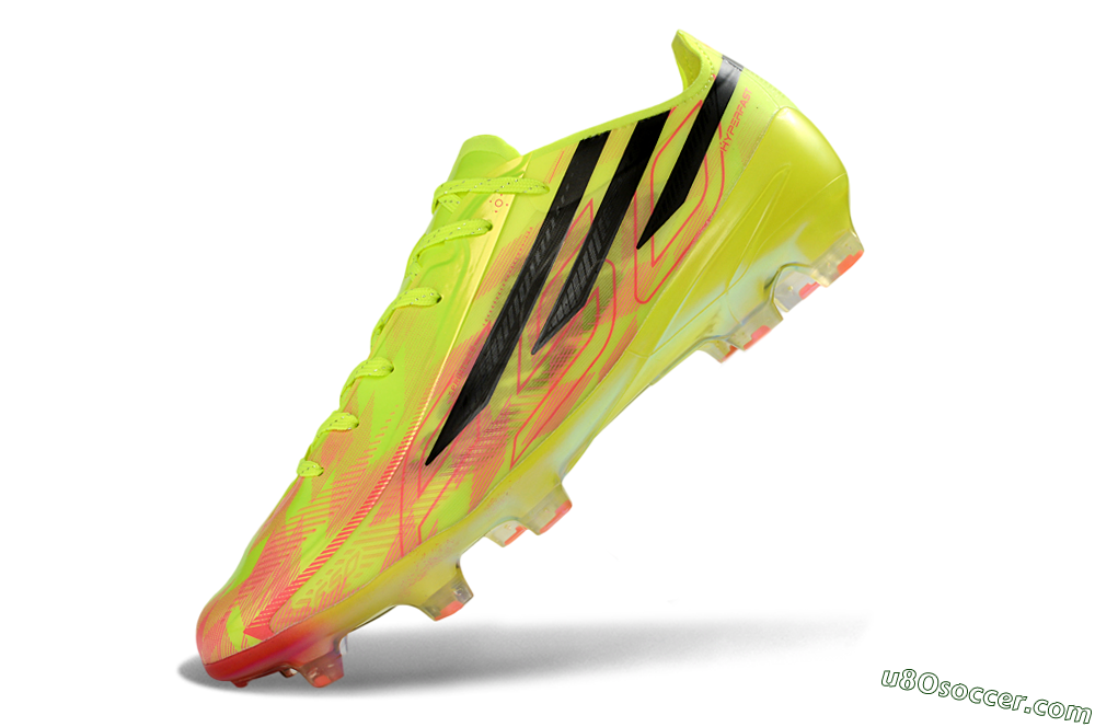 Adidas F50 Hyperfast 2026 World Cup FG Firm Ground Soccer Cleats - Neon/Electric Green/Black 5
