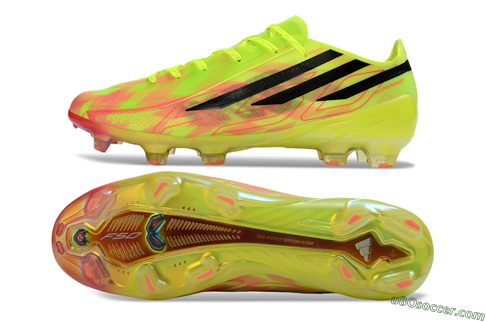 Adidas F50 Hyperfast 2026 World Cup FG Firm Ground Soccer Cleats - Neon/Electric Green/Black 0