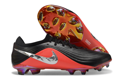Nike Tiempo Legend 11 Elite FG Firm Ground Soccer Cleats - Black/Vibrant Coral/Shiny Silver
