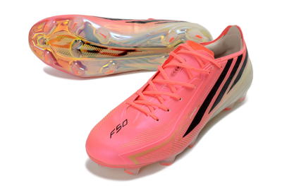 Adidas F50 Hyperfast 2026 World Cup FG Firm Ground Soccer Cleats - Pink/Neon Pink/Silver White