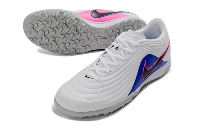Nike Tiempo Legend 11 Pro TF Artificial Turf Soccer Shoes - White/Electric Blue/Hot Pink