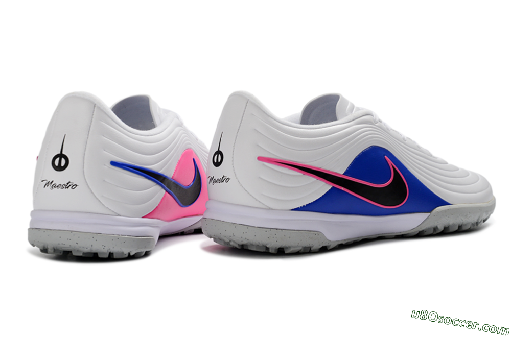 Nike Tiempo Legend 11 Pro TF Artificial Turf Soccer Shoes - White/Electric Blue/Hot Pink 6