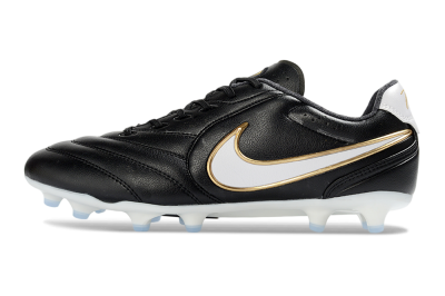 Nike Tiempo Ligera Pro FG Firm Ground Soccer Cleats - Black/Gold/White