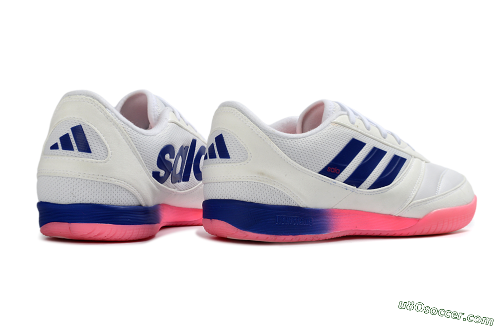 Adidas Top Sala Competition 2 IC Indoor & Futsal Soccer Shoes - White/Navy Blue/Pink 6