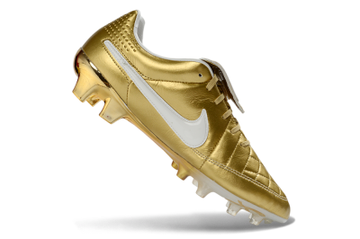 Nike Tiempo Legend SE FG Firm Ground Soccer Cleats - Gold/Royal Gold/Sleek White