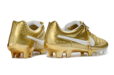 Nike Tiempo Legend SE FG Firm Ground Soccer Cleats - Gold/Royal Gold/Sleek White