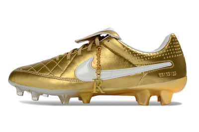 Nike Tiempo Legend SE FG Firm Ground Soccer Cleats - Gold/Royal Gold/Sleek White
