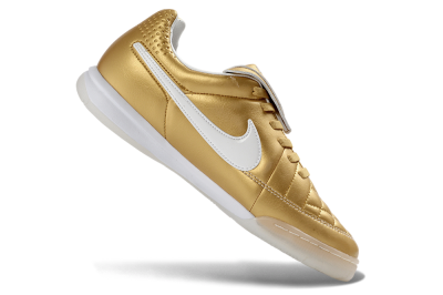 Nike Tiempo Legend SE IC Indoor & Futsal Soccer Shoes - Gold/Metallic Gold/White