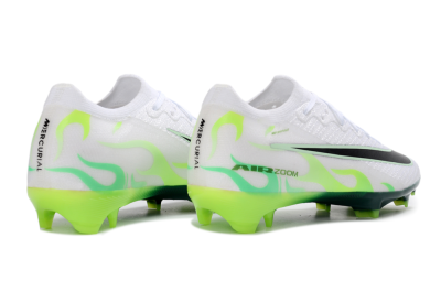 Nike Air Zoom Mercurial Vapor 16 Elite FG Firm Ground Soccer Cleats - White/Electric Green/Black