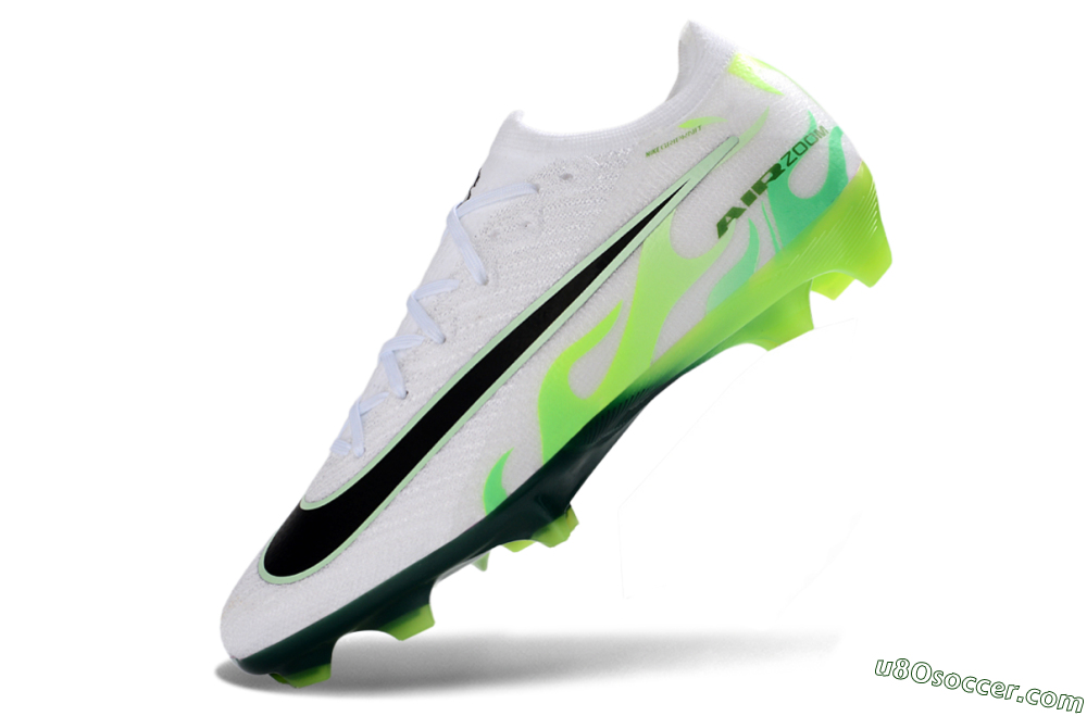 Nike Air Zoom Mercurial Vapor 16 Elite FG Firm Ground Soccer Cleats - White/Electric Green/Black 5