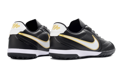 Nike Tiempo Legend 11 Elite TF Artificial Turf Soccer Shoes - Black/Gold Accent/White Detail