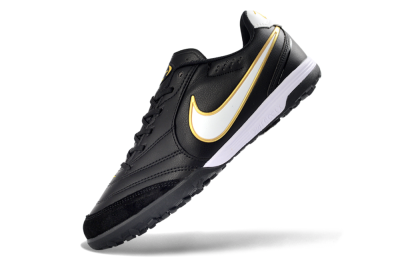 Nike Tiempo Legend 11 Elite TF Artificial Turf Soccer Shoes - Black/Gold Accent/White Detail