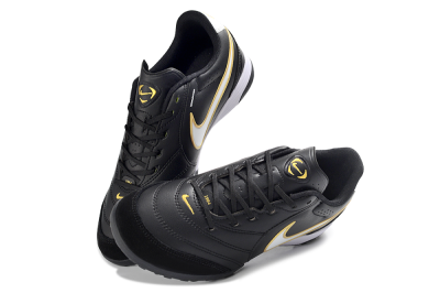 Nike Tiempo Legend 11 Elite TF Artificial Turf Soccer Shoes - Black/Gold Accent/White Detail