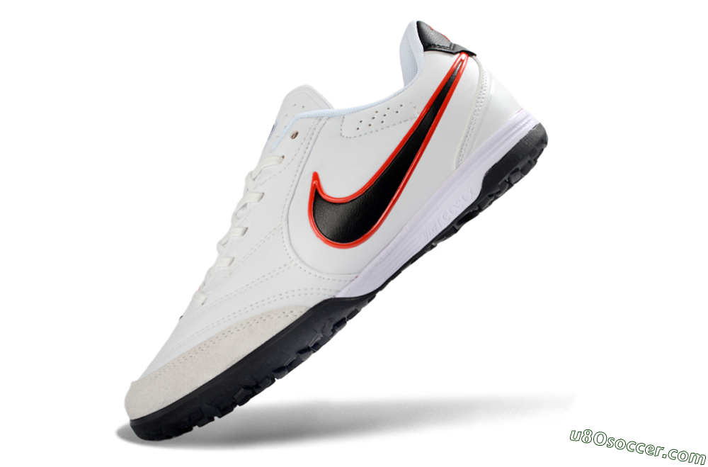 Nike Tiempo Legend 11 Elite TF Artificial Turf Soccer Shoes - White/Electric Orange/Black 5