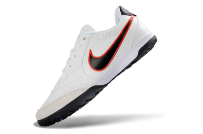 Nike Tiempo Legend 11 Elite TF Artificial Turf Soccer Shoes - White/Electric Orange/Black