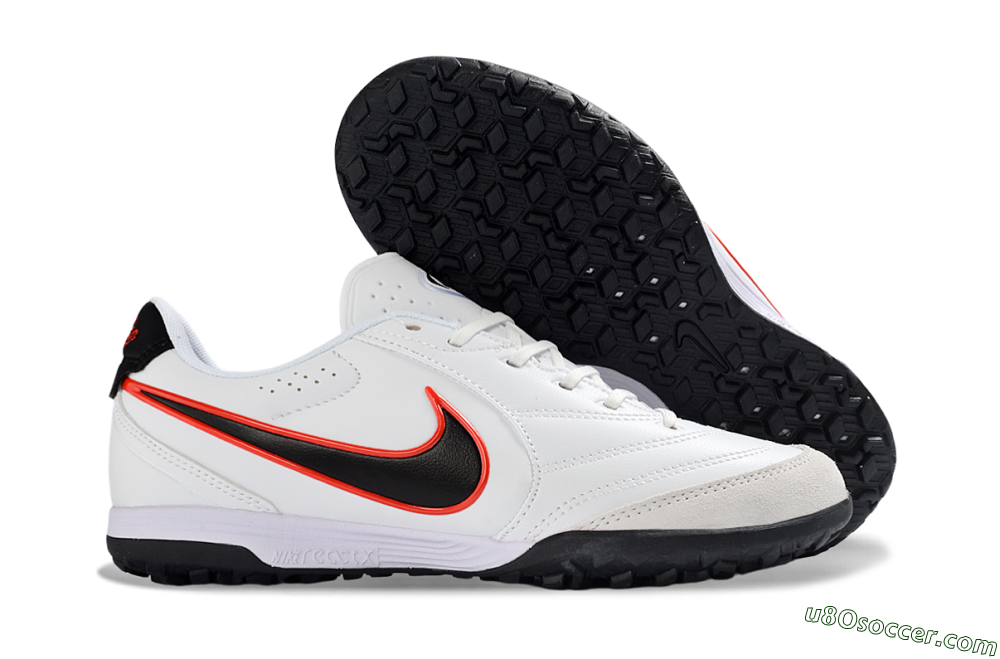 Nike Tiempo Legend 11 Elite TF Artificial Turf Soccer Shoes - White/Electric Orange/Black 1