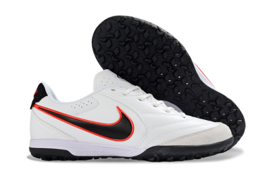 Nike Tiempo Legend 11 Elite TF Artificial Turf Soccer Shoes - White/Electric Orange/Black