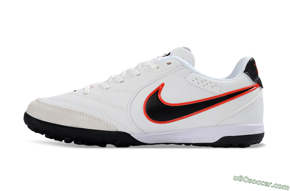 Nike Tiempo Legend 11 Elite TF Artificial Turf Soccer Shoes - White/Electric Orange/Black 2