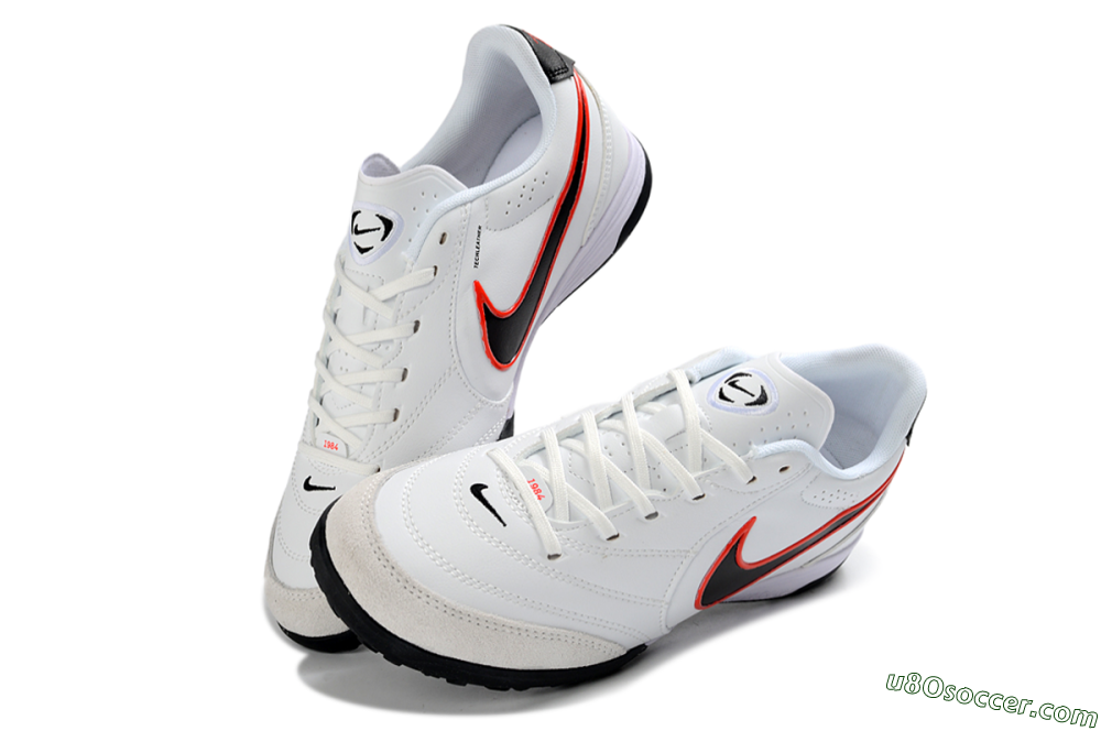 Nike Tiempo Legend 11 Elite TF Artificial Turf Soccer Shoes - White/Electric Orange/Black 3