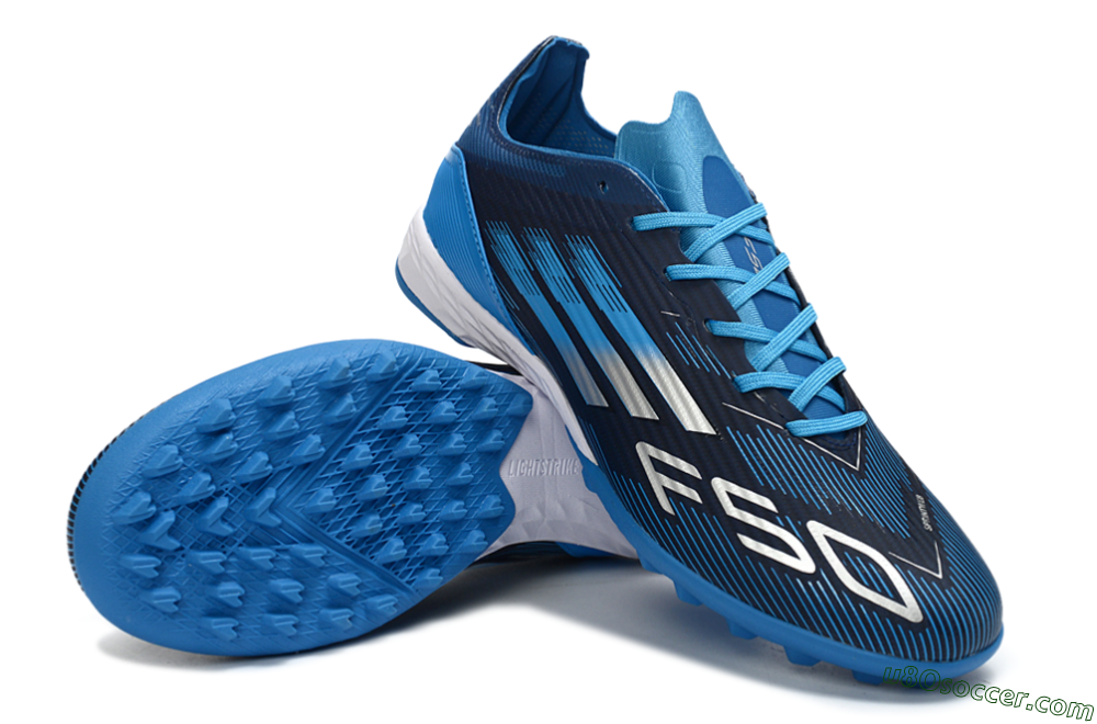 Adidas F50 Pro TF Artificial Turf Soccer Shoes - Blue/Electric Blue/Deep Navy 4