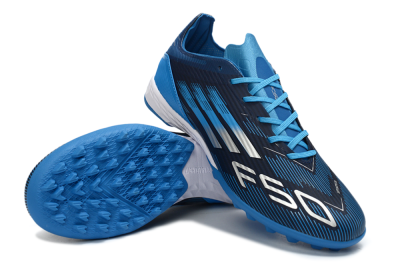 Adidas F50 Pro TF Artificial Turf Soccer Shoes - Blue/Electric Blue/Deep Navy