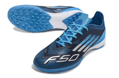 Adidas F50 Pro TF Artificial Turf Soccer Shoes - Blue/Electric Blue/Deep Navy