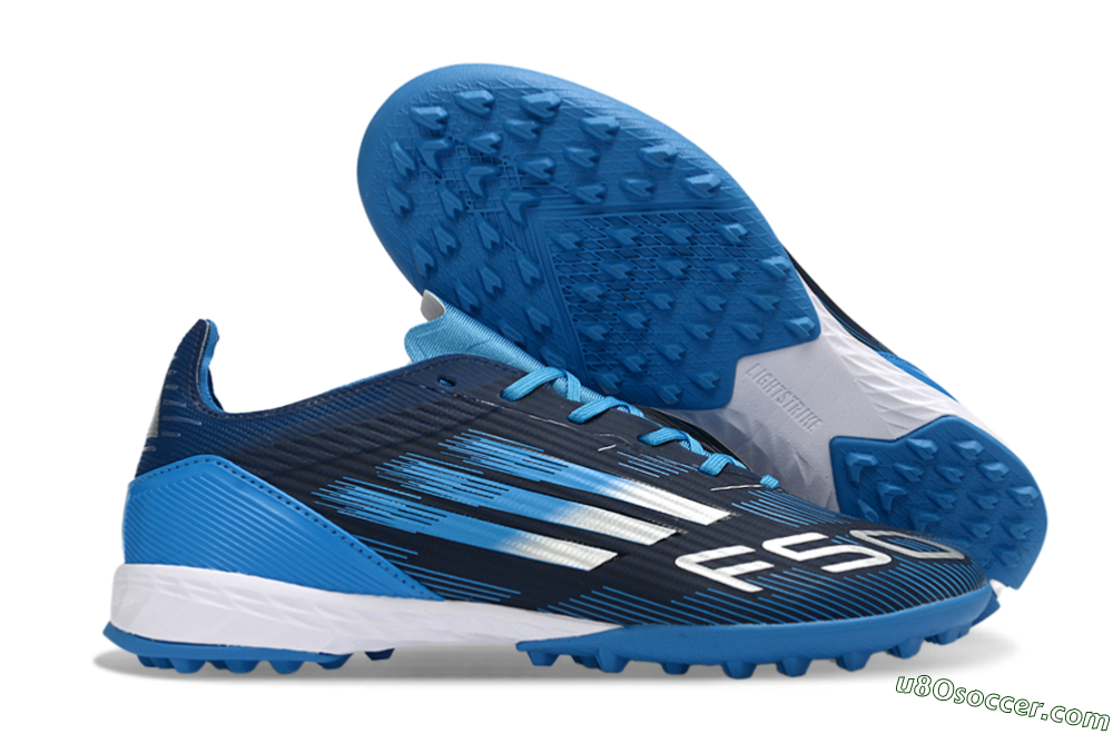Adidas F50 Pro TF Artificial Turf Soccer Shoes - Blue/Electric Blue/Deep Navy 1