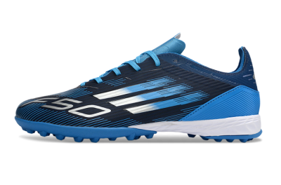 Adidas F50 Pro TF Artificial Turf Soccer Shoes - Blue/Electric Blue/Deep Navy