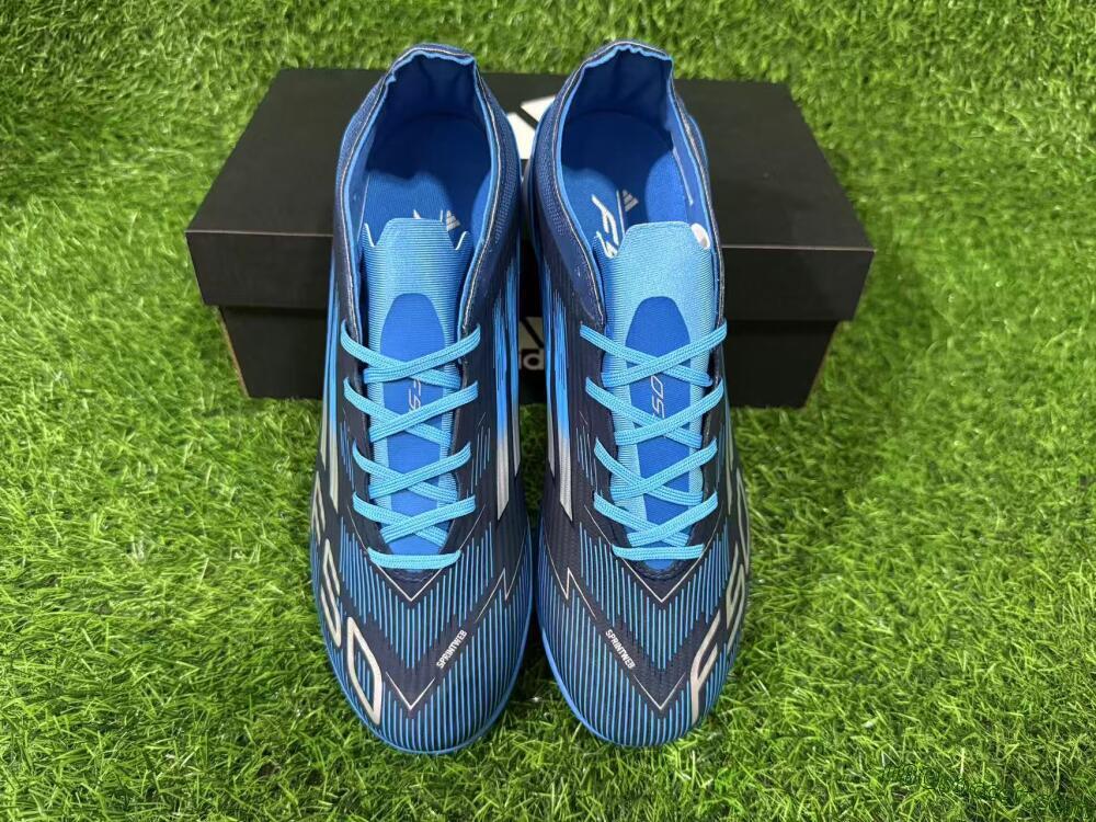 Adidas F50 Pro TF Artificial Turf Soccer Shoes - Blue/Electric Blue/Deep Navy