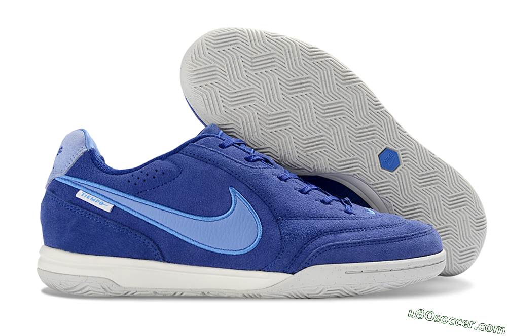 Nike Tiempo Streetgato Prm IC Indoor & Futsal Soccer Shoes - Blue/Sky Blue/Navy Blue 1