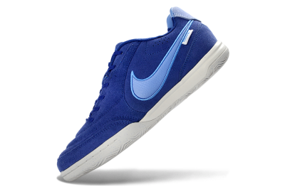 Nike Tiempo Streetgato Prm IC Indoor & Futsal Soccer Shoes - Blue/Sky Blue/Navy Blue