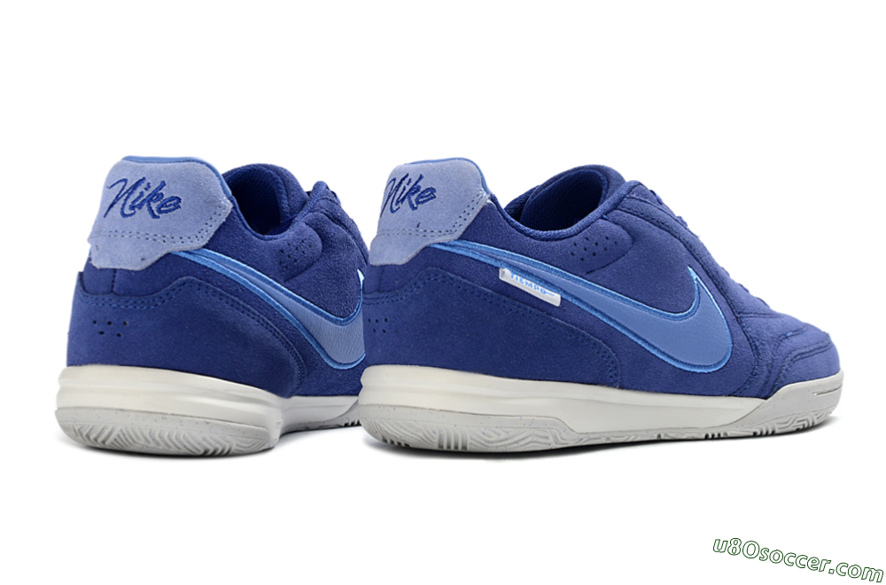 Nike Tiempo Streetgato Prm IC Indoor & Futsal Soccer Shoes - Blue/Sky Blue/Navy Blue 6