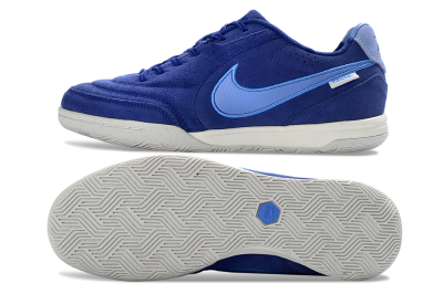 Nike Tiempo Streetgato Prm IC Indoor & Futsal Soccer Shoes - Blue/Sky Blue/Navy Blue