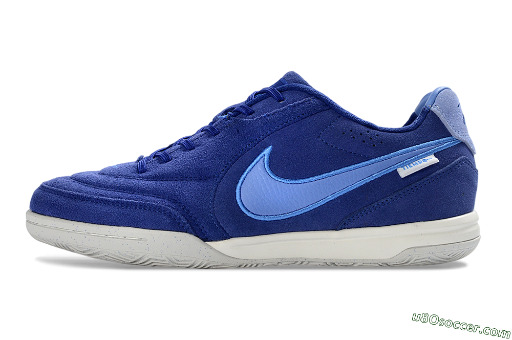 Nike Tiempo Streetgato Prm IC Indoor & Futsal Soccer Shoes - Blue/Sky Blue/Navy Blue 2