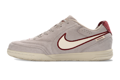 Nike Tiempo Streetgato Prm IC Indoor & Futsal Soccer Shoes - Gray/Maroon/Beige