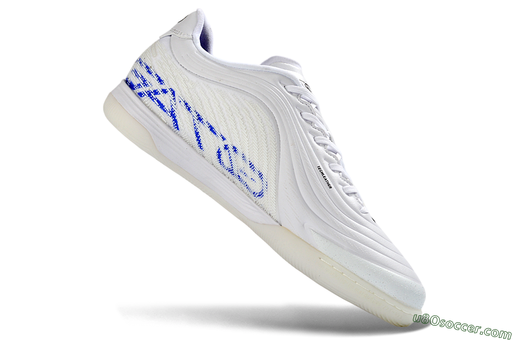 Nike Tiempo Legend 11 Pro IC Indoor & Futsal Soccer Shoes - White/Electric Pink/Deep Blue 4