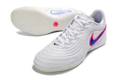 Nike Tiempo Legend 11 Pro IC Indoor & Futsal Soccer Shoes - White/Electric Pink/Deep Blue