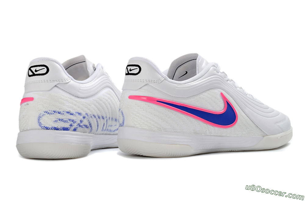 Nike Tiempo Legend 11 Pro IC Indoor & Futsal Soccer Shoes - White/Electric Pink/Deep Blue 6
