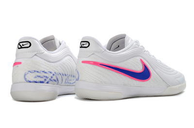Nike Tiempo Legend 11 Pro IC Indoor & Futsal Soccer Shoes - White/Electric Pink/Deep Blue