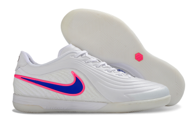 Nike Tiempo Legend 11 Pro IC Indoor & Futsal Soccer Shoes - White/Electric Pink/Deep Blue